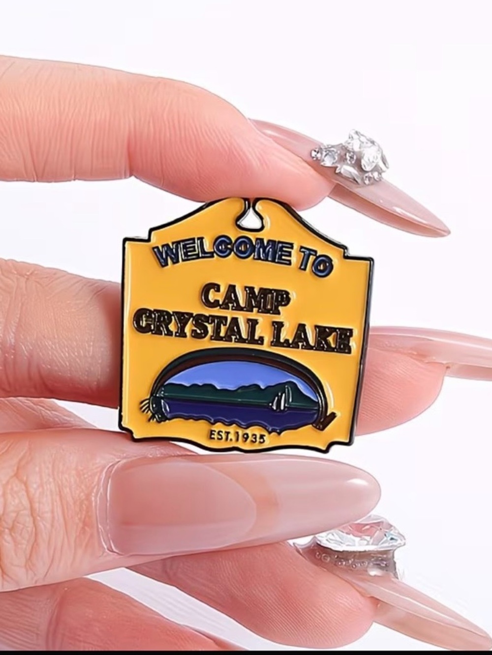 Camp Crystal Lake Enamel Pin